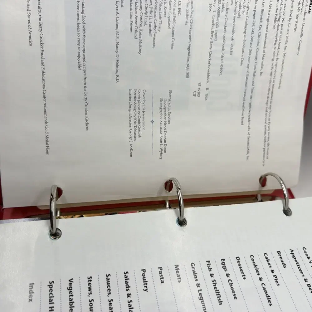 Vintage 90s Betty Crockers New Cookbook Everything You Need To Know 1996 Binder